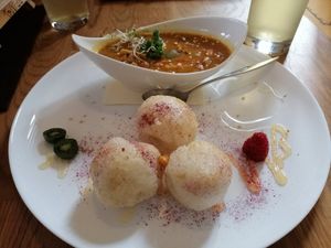 Chickpeas curry at triVida in Klagenfurt