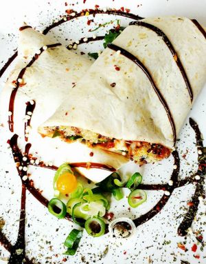 quinoa tomato wrap at triVida in Klagenfurt