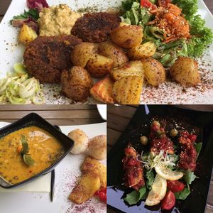 curry, laibchen und bruschetta  at triVida in Klagenfurt