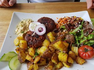 Soy burgers. Wow at triVida in Klagenfurt