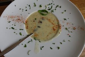 Garlic Soup at triVida in Klagenfurt