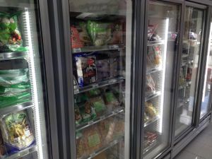 Frozen meat free products  at Nj45 Vegetarian Supermarket in Rouse Hill