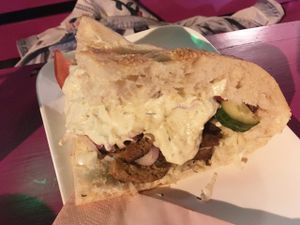 Vegan gyros pita. at Butze in Dusseldorf