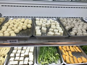 Some of hot pot section at Ruò Hé Vegetable Hot Pot - Like Lotus  in Taipei