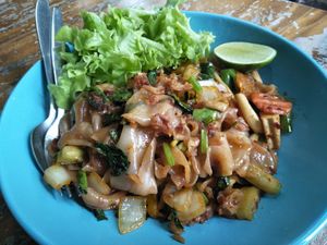 Pad see ew  at Mild cafe in Chiang Mai