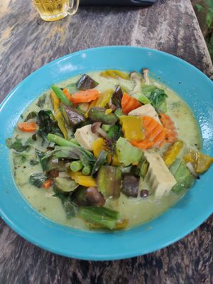 Green curry at Mild cafe in Chiang Mai