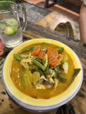 Veg curry dish  #Veganuary at Mild cafe in Chiang Mai