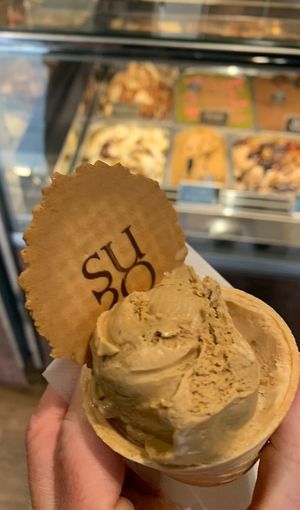 Favorite coffee flavored gelato  at Gelatoteca SuSo in Venice