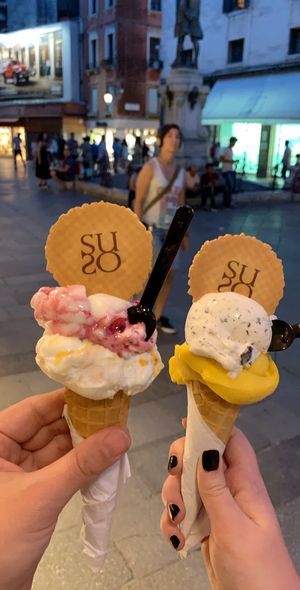Great range of coconut based ice creams and some sorbets too. at Gelatoteca SuSo in Venice