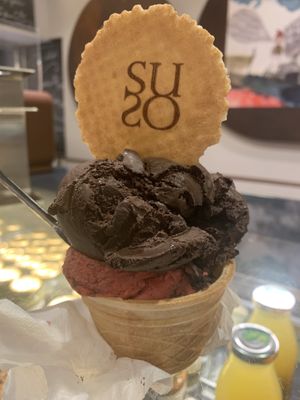 Delicious vegano ice cream 😊 at Gelatoteca SuSo in Venice