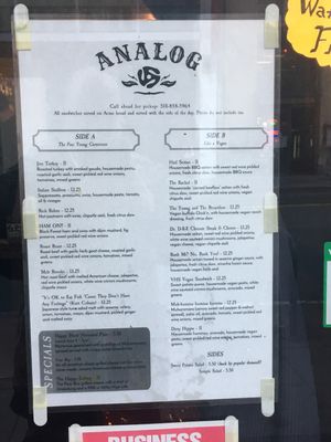 B-Side Vegan at Analog in Oakland