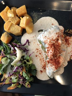 Chile relleno  at Taller Veganico in Monterrey