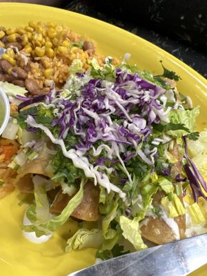 Vegan flauta plate   at Momcorn in Gurnee