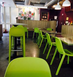 Plentiful seating at BOWL'D in Arlington