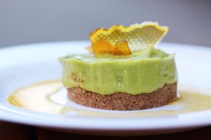 Vegan key lime mousse at The Thirsty Koala in Astoria