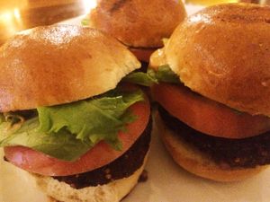 Veggie sliders at The Thirsty Koala in Astoria