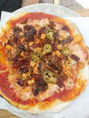 The "spicy vegan" at Fiazza Fresh Fired - Byward Market in Ottawa