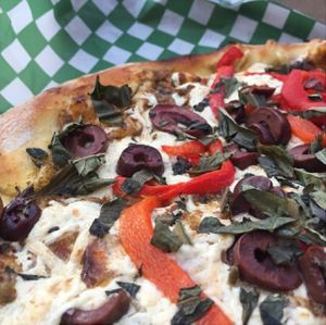 Vegan pizza at Fiazza Fresh Fired - Byward Market in Ottawa