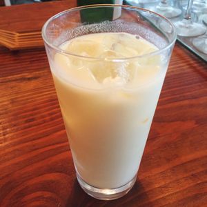 soymilk + apple juice  at Padma in Kyoto