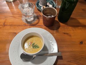 Soup from Buddha bowl   at Padma in Kyoto