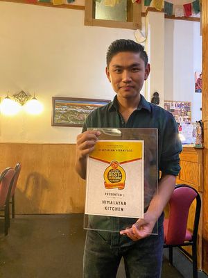 Himalayan Kitchen received 2nd place for Vegetarian/Vegan Food in Durango in 2022 in Durango Herald.  at Himalayan Kitchen in Durango