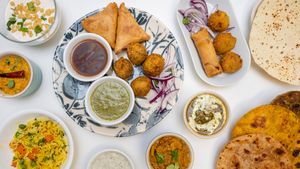 Mix Platter of starters  at Simply Veg in Brighton