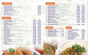 Simply Veg menu pg 2 at Simply Veg in Brighton