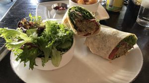 Falafel wrap  at Five Horses Tavern in Somerville