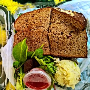 Veggie sandwich at Acai Deli and Juice Bar in Tijuana