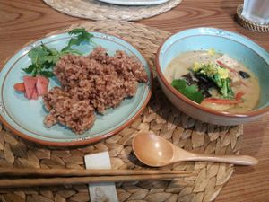 Green curry at Mooring Deck in Higashi-fuchinobe