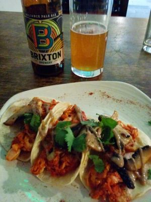 jackfruit tacos at Veg Bar in South West London