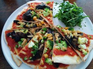 pizza at Veg Bar in South West London