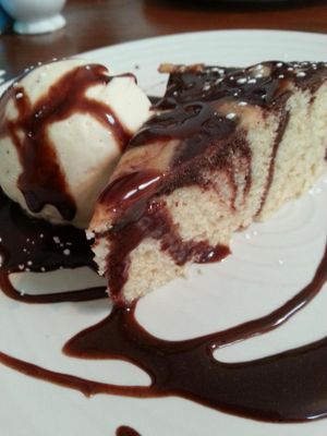 Vegan peanut butter and chocolate cake at Veg Bar at Veg Bar in South West London