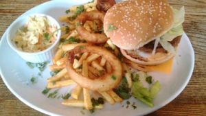 Fat Gay Vegan Burger at Veg Bar in South West London