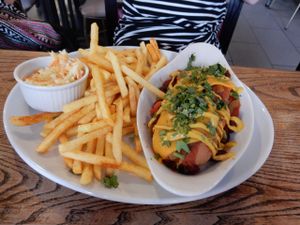 Chilli Dog at Veg Bar in South West London