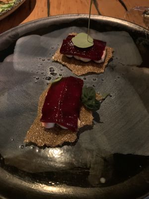 Beetroot starter  at Transformer Nextdoor in Fitzroy
