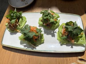 oyster mushrooms  at Transformer Nextdoor in Fitzroy