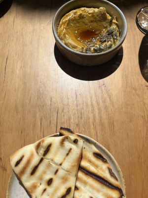 pumpkin hummus  at Transformer Nextdoor in Fitzroy