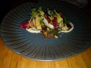 Grilled pear at Transformer Nextdoor in Fitzroy