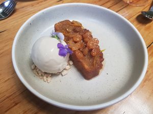 Orange, almond & polenta pudding at Transformer Nextdoor in Fitzroy
