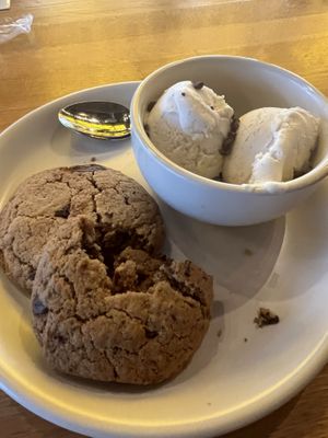 Vegan cookies and ice cream  at True Food Kitchen in Atlanta
