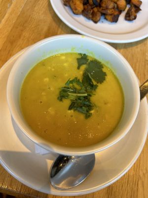 Corn soup  at True Food Kitchen in Atlanta