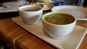 matcha horchata at True Food Kitchen in Atlanta