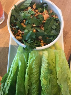 Shiitake tofu lettuce cups at True Food Kitchen in Atlanta