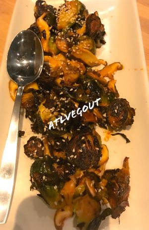 Roasted brussel sprouts  at True Food Kitchen in Atlanta