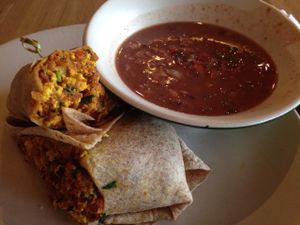 Tofu scramble wrap at True Food Kitchen in Atlanta