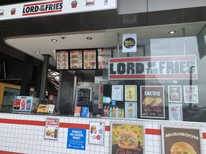 Shop front at Lord of the Fries - Southern Cross Station in Melbourne