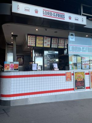 In the station   at Lord of the Fries - Southern Cross Station in Melbourne