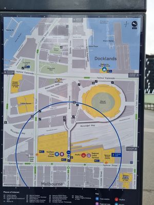 Location of lotf as hard to find on google maps at Lord of the Fries - Southern Cross Station in Melbourne