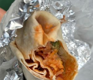 Classic burrito  at Lord of the Fries - Southern Cross Station in Melbourne
